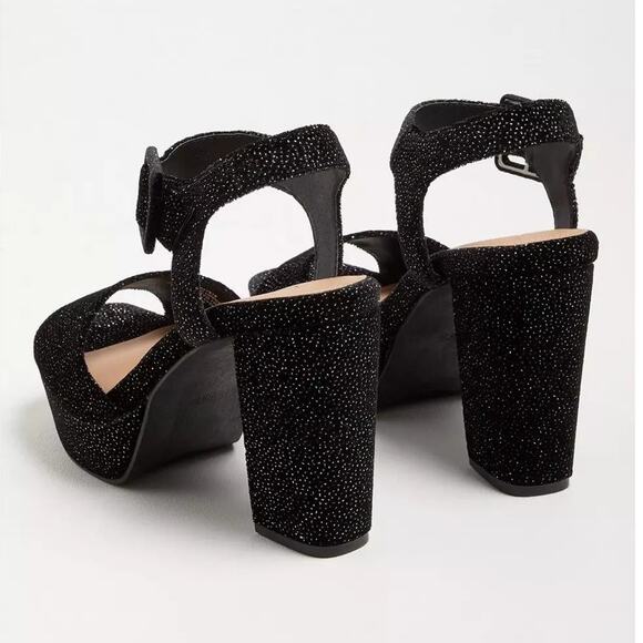 Torrid 13WW 13 Wide Width Sexy Ankle Strap Platform 4.5" Heel Open Toe Shoes New - Picture 6 of 6